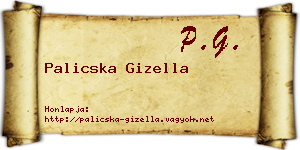 Palicska Gizella névjegykártya